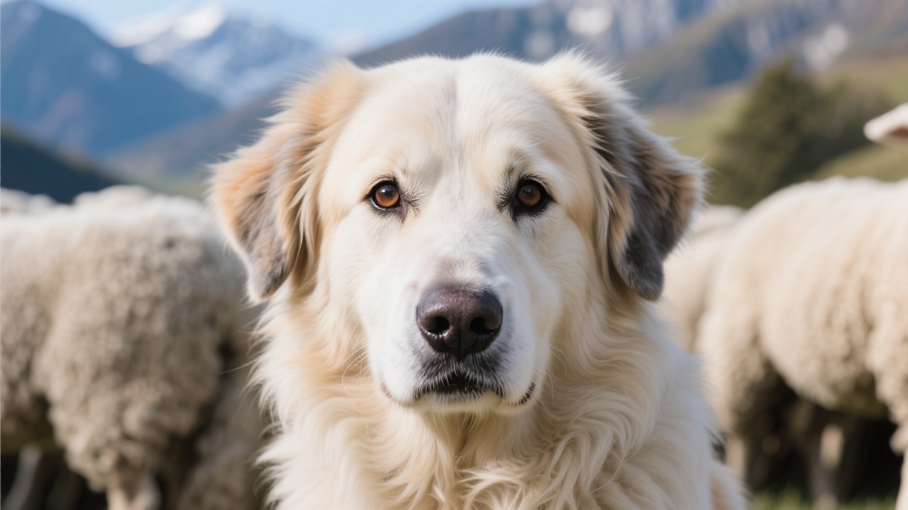 比利牛斯牧羊犬 - 短脸型 主视图